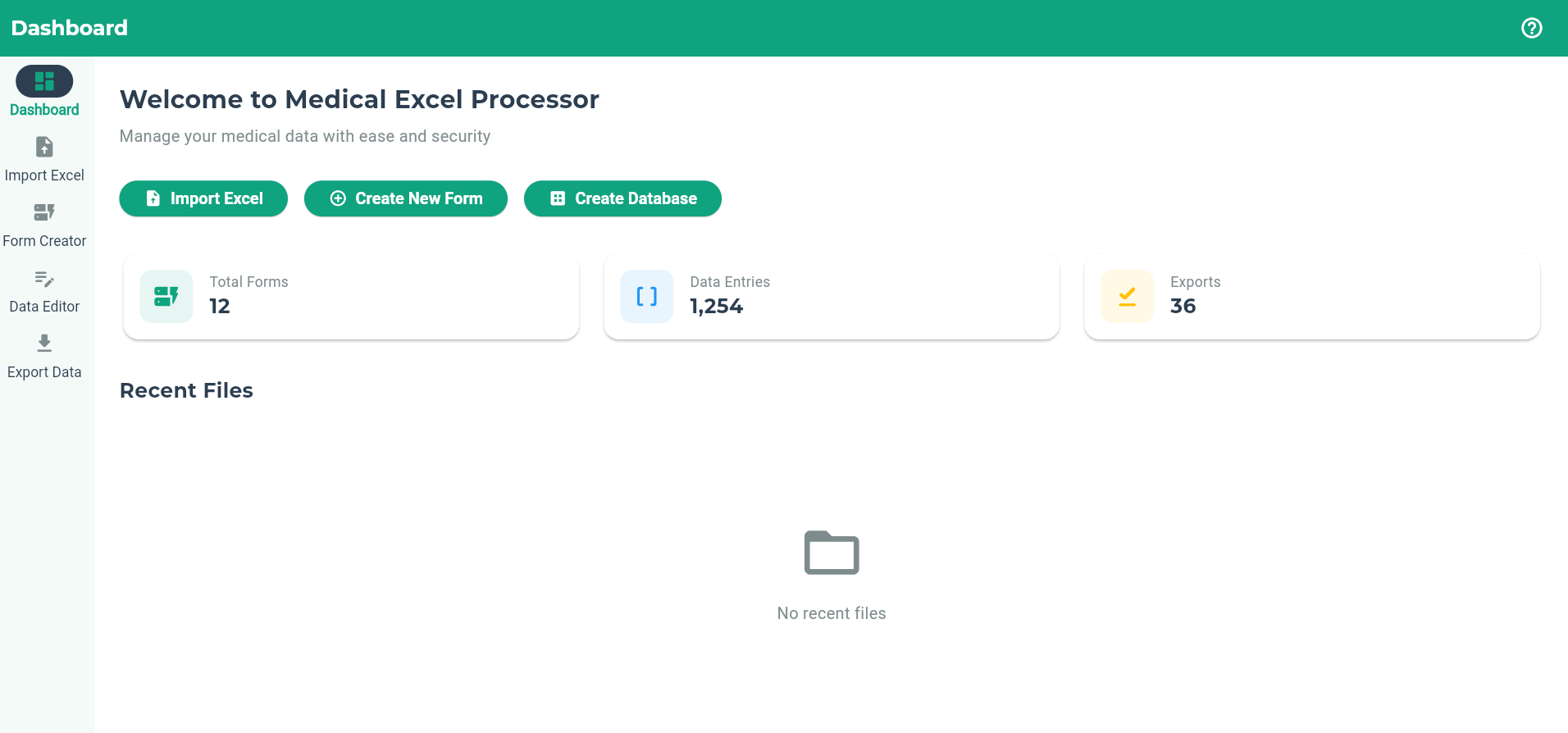 Dashboard Screenshot